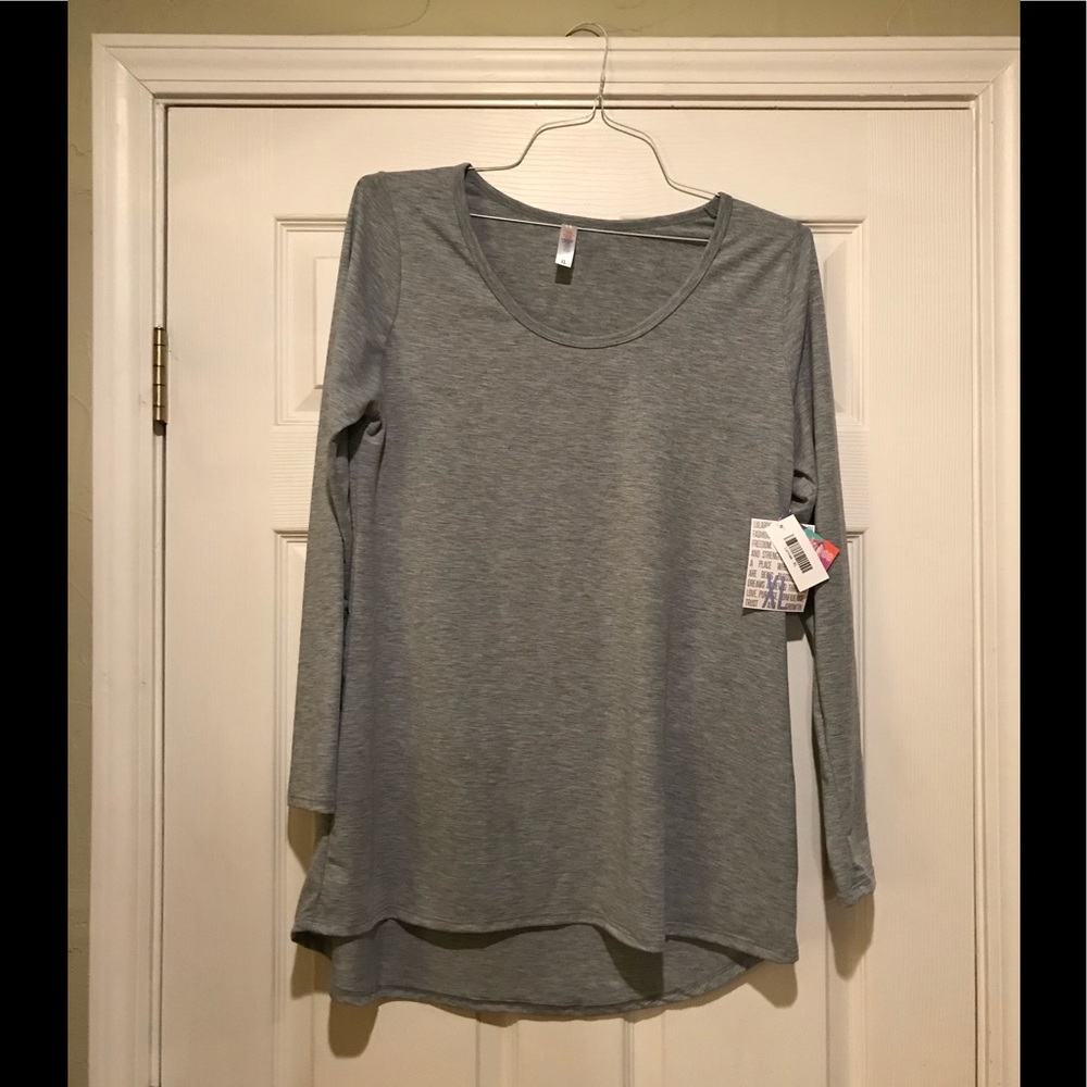 Lularoe XL Gray Lynnae tee
